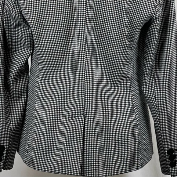 Talbots B&W checked wool Academia Blazer, 2 - Picture 5 of 12